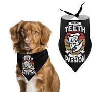 Arreglar Dientes es mi pasión. Pañuelo para Perros, Bufanda Triangular para Mascotas, Accesorio para Mascotas para Perros y Gatos medianos y Grandes, machos y Hembras.