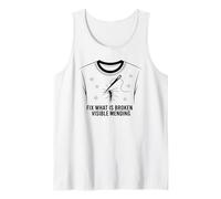 Arreglar lo Que está Roto Reparación de Ropa Visible Camiseta sin Mangas