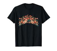 Arreglo botánico rústico de Corona de Flores de otoño Camiseta