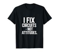 Arreglo circuitos no actitudes Electricista Humor Camiseta