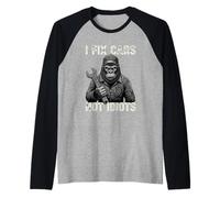 Arreglo Coches No Idiotas Mecánico Reparación Automotriz Chicos Camiseta Manga Raglan