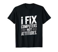 Arreglo Computadoras No Actitudes Tecnología Humor Camiseta
