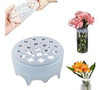 Arreglo de flores de silicona, rejilla de flores flexible, arreglo de flores de silicona, soporte de tallo floral reutilizable para jarrones, arreglos de bricolaje, bodas, decoración del hogar (1