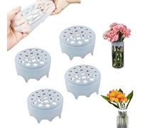 Arreglo de flores de silicona, rejilla de flores flexible, arreglo de flores de silicona, soporte de tallo floral reutilizable para jarrones, arreglos de bricolaje, bodas, decoración del hogar (4