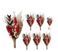 Arreglo de flores secas - Decoración de flores secas prensadas para decoración de mesa, elegante ramo reutilizable para fiestas, despedidas de soltera y ocasiones especiales