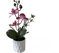 Arreglo de orquídeas de plástico diseñado para complementar tanto la luz del día como la iluminación artificial sin deslumbramiento ni lavado (G)