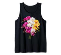 Arreglo de orquídeas Multicolor y Elegante con Formas de manía Camiseta sin Mangas