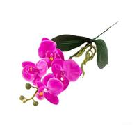 Arreglo de orquídeas Phalaenopsis a base de seda hecho a mano para uso decorativo donde las plantas vivas no son prácticas (morado)