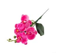 Arreglo de orquídeas Phalaenopsis a base de seda hecho a mano para uso decorativo donde las plantas vivas no son prácticas (rojo)