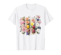 Arreglo Floral Acuarela Flores Botánicas Camiseta