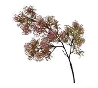 Arreglo floral artificial de pino pavo real esmerilado para decoración de interiores, diseñado para permanecer vibrante e intacto, adecuado para sala de estar y comedor (es rojo)