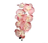 Arreglo floral artificial Life Like 8 Head Phalaenopsis para entornos residenciales y hoteleros (rosa)