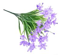 Arreglo floral de magnolia artificial de 7 tallos para decoración de telón de fondo de boda, hogar, barra o estantería (morado)