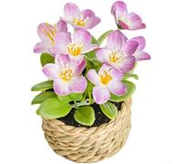 Arreglo floral de margaritas de poliuretano diseñado para crear contenido, proyectos de decoración del hogar y uso flexible en entornos de vida (morado)