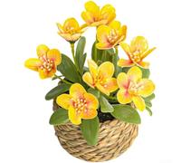 Arreglo floral de margaritas de poliuretano diseñado para proyectos de decoración del hogar de creación de contenido y uso flexible del entorno de vida (amarillo)