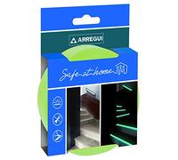 Arregui A-1050060 Luminosa, Cinta Fluorescente Adhesiva, Glow in The Dark, Etiqueta de Seguridad, Luminiscente, Luz Verde, 5m x 20mm