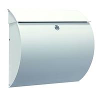 ARREGUI Aura E5401 Buzón Exterior de Acero, Tamaño L (Revistas, Sobres C4), Gran Capacidad, Buzón de Correo Grande, Buzón de Pared Moderno, Antilluvia, Fácil de Instalar, Blanco