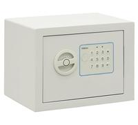 ARREGUI Blue 650100B Caja Fuerte de Acero con Cerradura Electrónica | 17x23x17 cm | 5 L | Caja de Seguridad para Casa y Hogar | Teclado con Códigos Programables | con Llave de Emergencia | blanca