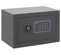 ARREGUI Blue 650110 Caja Fuerte de Acero con Cerradura Electrónica | 20x31x20 cm | 10 L | Caja de Seguridad para Casa y Hogar | Teclado con Códigos Programables | con Llave de Emergencia | grafito