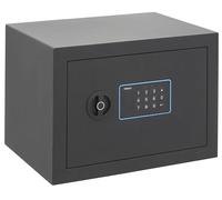 ARREGUI Blue 650120 Caja Fuerte de Acero con Cerradura Electrónica | 25x35x25 cm | 18 L | Caja de Seguridad para Casa y Hogar | Teclado con Códigos Programables | con Llave de Emergencia | grafito