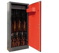 ARREGUI Braco ARM100335 Armero de Acero para 10 Escopetas | Armero para Rifles con Cajón Interior | Caja Fuerte para Armas | FRANCIA e ITALIA: válido para todas armas | ESPAÑA y PORTUGAL: no homologado