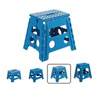 ARREGUI TB-032-A Taburete Plegable Cocina o Baño| Escalera Pequeña | Taburete Infantil | Banqueta | Escalón para Adultos y Niños (hasta 150Kg) | 32 cm de Altura | Azul