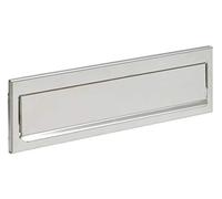 ARREGUI C601 Bocacartas de Acero Inoxidable Para Puertas o Verjas en el Exterior, Bocacartas Exterior, Boca de 23 x 3 cm, Anticorrosivo, Fácil de Instalar, Medidas 24,8 x 7,3 cm, Inox brillo