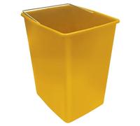 Arregui CBZ00409-2 Cubo de Plástico de Repuesto para Cubos de Basura y Reciclaje | 17 L | con Asa Metálica | Compatible con los modelos Basic, Top, Round, Ecoclas y Ecoclas Plus | amarillo