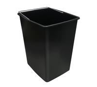 Arregui CBZ00422 Cubo de Plástico de Repuesto para Cubos de Basura y Reciclaje | 17 L | con Asa Metálica | Compatible con los modelos Basic, Top, Round, Ecoclas y Ecoclas Plus | negro