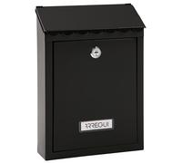 ARREGUI Civic E5724-C Buzón Exterior de Acero Tamaño S (Correo DIN A5) | Buzón de Pared Pequeño | Buzón de Correo Individual | Fácil de Instalar | Negro