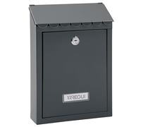 ARREGUI Civic E5725-C Buzón Exterior de Acero Tamaño S (Correo DIN A5) | Buzón de Pared Pequeño | Buzón de Correo Individual | Fácil de Instalar | Antracita