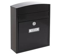 ARREGUI Compact E5734 Buzón Exterior de Acero Tamaño S (Correo DIN A5) | Buzón de Pared Pequeño | Buzón de Correo Individual | Antilluvia | Fácil de Instalar | Negro