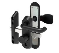 ARREGUI Duplex con Escudo MMT7224 | Sistema de Cierre para Puertas de Trasteros | Solución de Seguridad con Cerrojo Integrado, Escudo Antitaladro y Cilindro con 5 Llaves | para Puertas de 72 mm