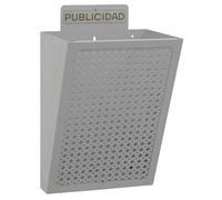 Arregui Cesta de publicidad E2302 de acero 7,5 L 30,5 x 22 x 19 cm Plata