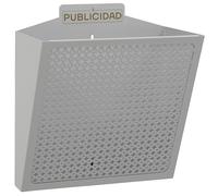 Arregui Cesta de Publicidad E-2312 Acero 11 L 30,5 x 32 x 19 cm Plata