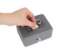 Arregui Caja caudales Elegant C9006 – Acero, con llave y ranura, 12,5 cm – Gris grafito