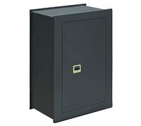 ARREGUI Ideal 10 281380 Caja fuerte de empotrar a pared con cerradura de llave, Caja de Seguridad para casa y negocio, fácil de usar, alto nivel de seguridad, 52 x 36 x 22 cm, 27 L Gris Oscuro