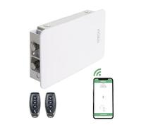 ARREGUI KAMO CI20BRC Cerradura de Seguridad Invisible para Puerta Control con Smartphone y Mando | Antirrobo | Anti Okupas | Cerradura Electrónica para Puerta con Bluetooth | Cerrojo Interior | Blanco