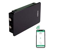 ARREGUI Kamo CI20N Cerradura de Seguridad Invisible para Puerta con Control por Smartphone | Antirrobo | Anti Okupas | Cerradura Electrónica para Puerta con Bluetooth | Cerrojo Interior | Negro