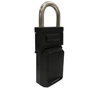 ARREGUI KEEPER SEG021 Caja Fuerte para Llaves para Coche | Caja de Seguridad para Llaves con Gancho | Candado con Arco para Exterior | Cerradura de Combinación | Guardallaves Seguro Resistente |Negro