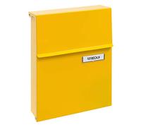 Arregui Buzón exterior Line E6808 - Acero, Tamaño S (DIN A5), Antilluvia, Amarillo