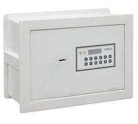 ARREGUI Magna 591020 Caja Fuerte Empotrable con Código y Llave | Caja de Doble Seguridad con Fondo Extensible para Dinero | Caja Fuerte de Pared Electrónica para Hogar u Oficina |26x36x15-25cm |14-23L