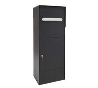 Arregui Multipack Base EP3104 Individual de Acero para paquetería Grande, buzón para Paquetes, Negro