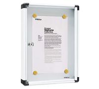 Arregui PAN51 Panel de Anuncios de Aluminio y metacrilato para 1 Hoja DIN A4, Blanco