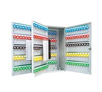 Arregui PL300 Armario de Llaves con Ganchos Regulables en Altura | 300 Llaves | Caja de Seguridad de Acero para Llaves | con Llaveros Incluidos | Fácil Instalación en Pared | 55x38x20,5 cm | Gris