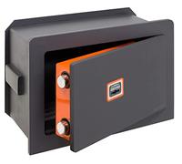 ARREGUI Plus C 181310 Caja fuerte de empotrar a pared con cerradura certificada de llave | Caja de Seguridad para casa y hogar | Fundo extensible | Fácil de instalar | 21 x 32 x 15/22 cm | 4 a 8 L