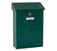 ARREGUI Premium E5603 Buzón Exterior de Acero Tamaño M (Correo DIN A4 y Revistas) | Buzón de Pared Mediano | Buzón de Correo Individual | Antilluvia | Fácil de Instalar | Verde