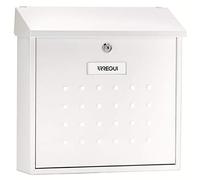 Arregui Buzón exterior Premium Maxi E5611 – Acero, Tamaño L (Revistas, Sobres C4), Blanco