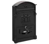 Arregui Residencia D-2151/N Buzón Individual de Aluminio de Estilo Clásico, tamaño M (DIN A4), Negro