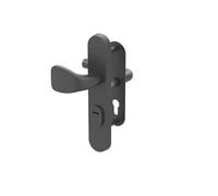 Arregui Roburex MMT7234 | Manilla con Pomo y Escudo de Seguridad para Puertas Metálicas y Trastero | Kit de Seguridad Antirrobo, Antitaladro y Antipalanca para Puerta | Compatible puertas 47 mm